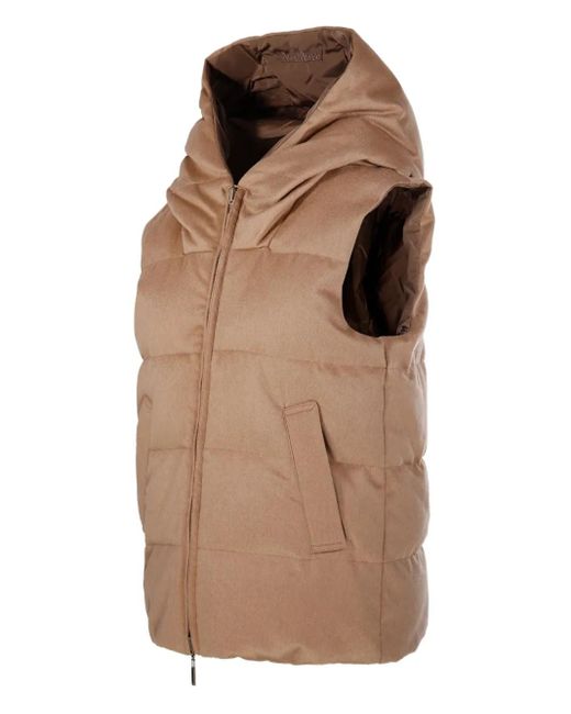 Max Mara Brown Down Vest