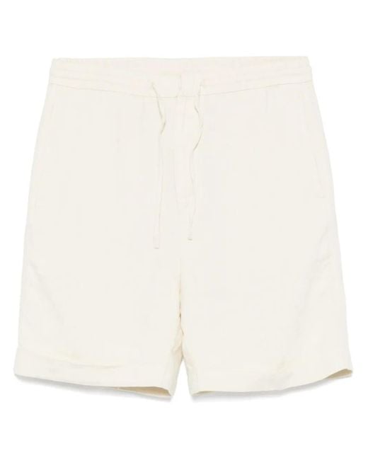 Canali White Line Shorts for men