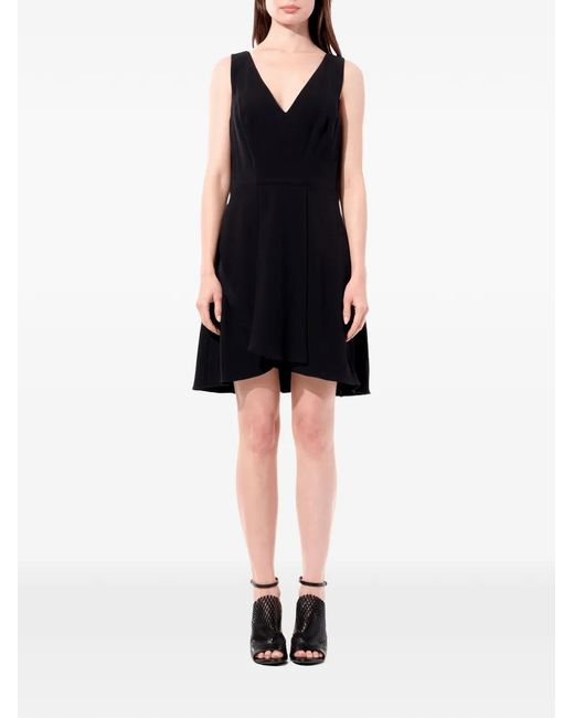 Balenciaga Black V-Neck Sleeveless Midi Dress