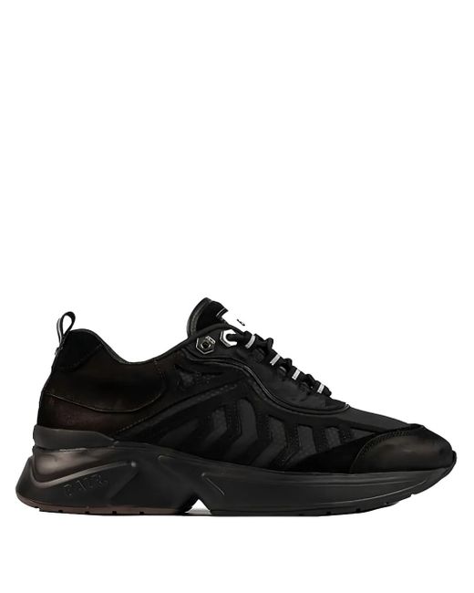 BALR Black Chevron Panel Trainers for men