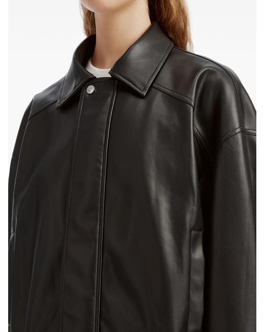 B+ AB Black Elasticated-Hem Jacket