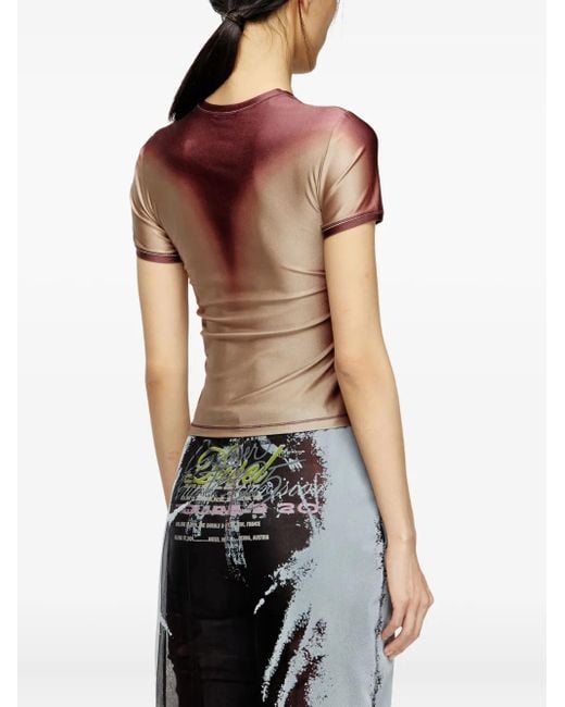 DIESEL Brown Remaster Capsule T-kalyc T-shirt