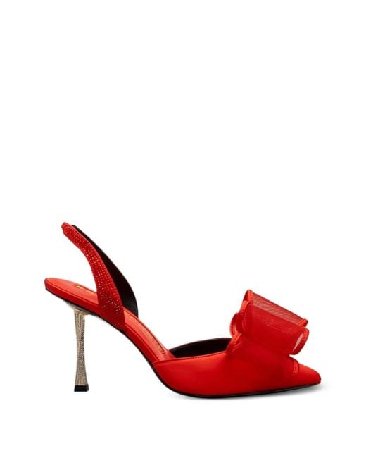 Kat Maconie Red Escarpins Paola À Nœud