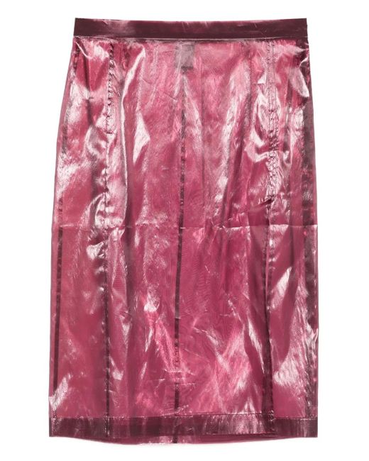 Patrizia Pepe Pink Organza Midi Skirt