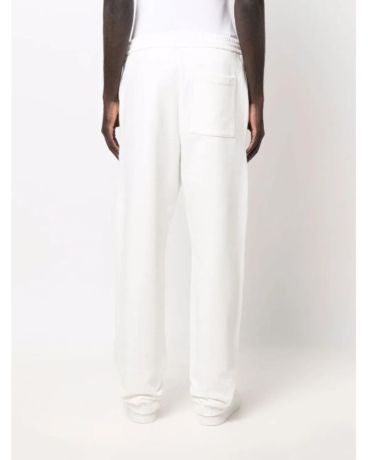 OAMC White Logo-Patch Cotton Track Pants for men