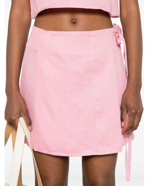 Minifalda Positano Asceno de color Pink