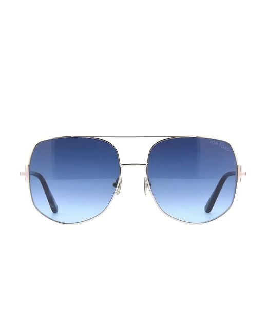 Gafas de sol con montura estilo piloto Tom Ford de color Blue