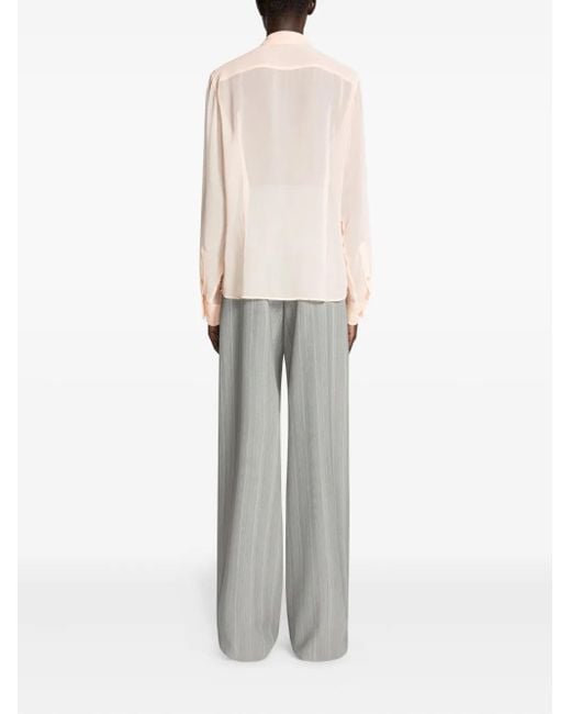 Dries Van Noten Natural Hemd Mit Strass