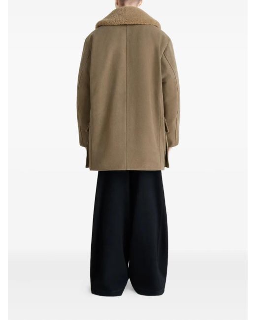 Lemaire Natural Shearling-Collar Parka for men