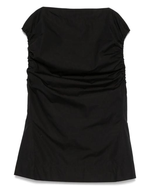Totême Black Gathered Top