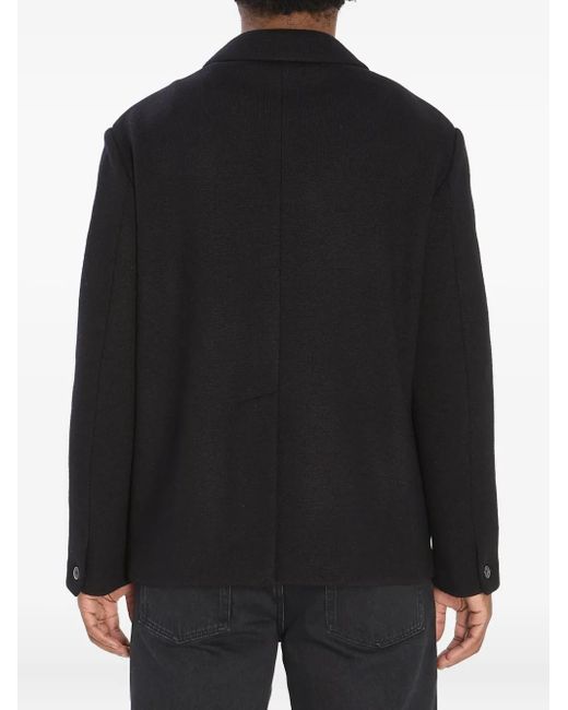 Chaquetón Con Doble Botonadura Barena de hombre de color Black