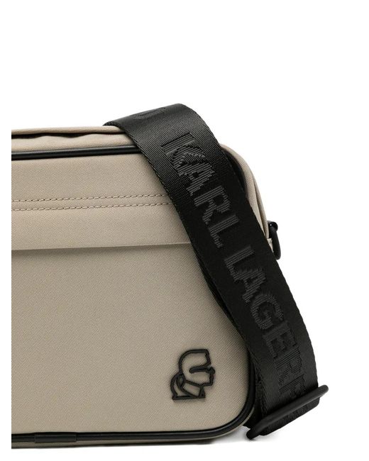 Karl Lagerfeld Black Kkameo E\W Crossbody Bag