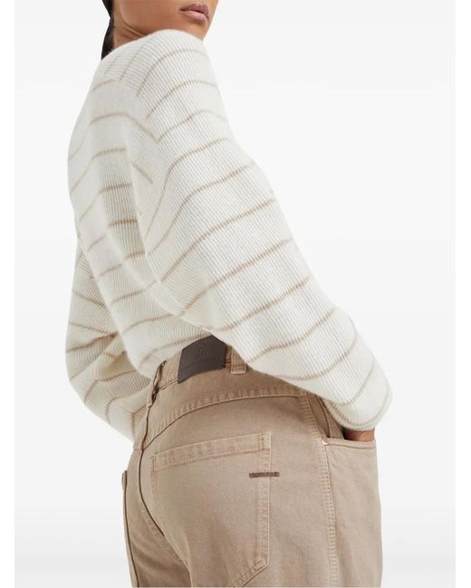 Brunello Cucinelli Natural Straight Jeans