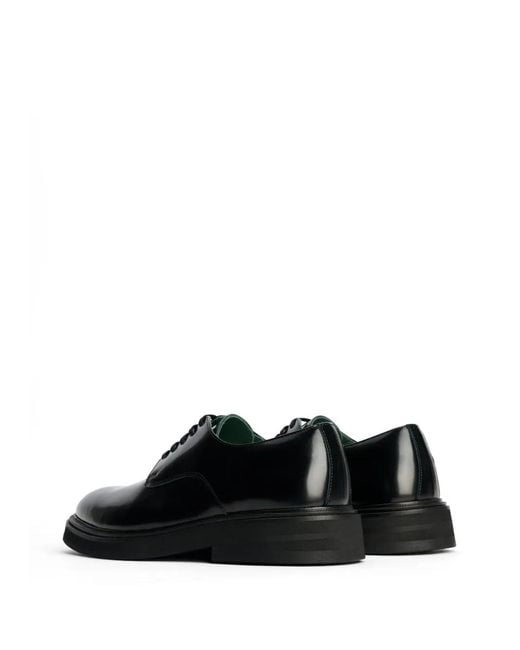 VINNY'S Black Officer Derbee Loafers for men