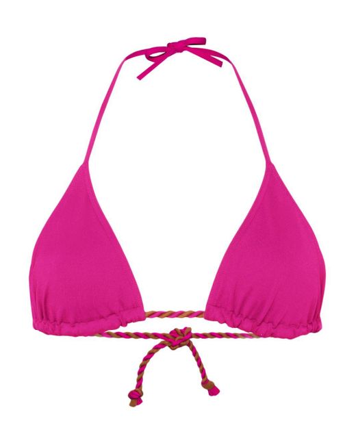 Top bikini Toupie con scollo all'americana di Eres in Pink