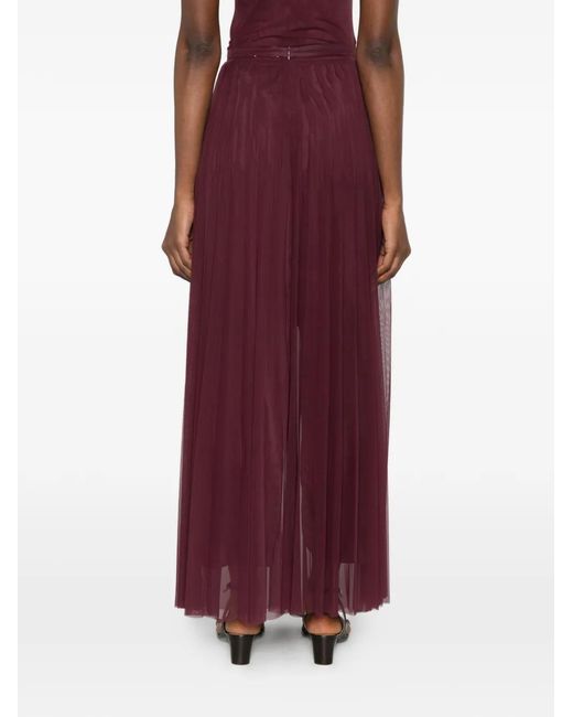 Forte_forte Purple Pleated Skirt