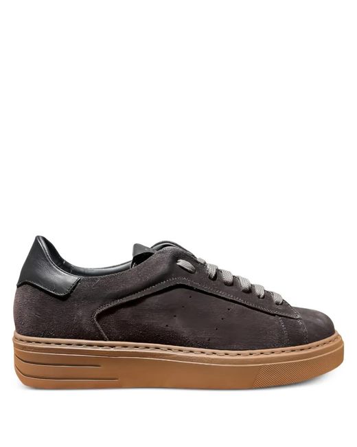 Calce Brown Baskets À Finitions En Cuir for men