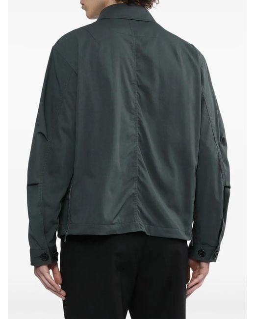 Undercover Twill Shirtjack Met Logopatch in het Blue voor heren