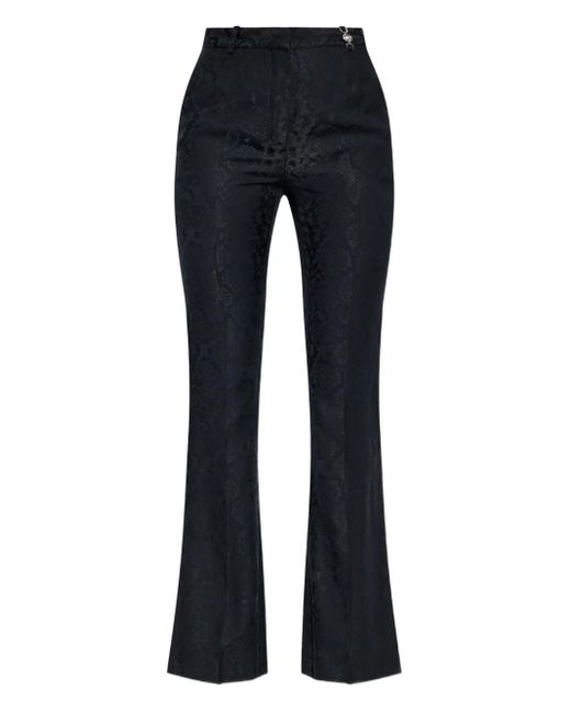 Versace Blue Medusa-Plaque Trousers