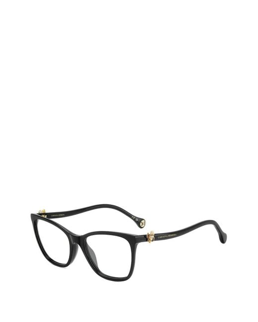Carolina Herrera Black Cat-Eye Glasses