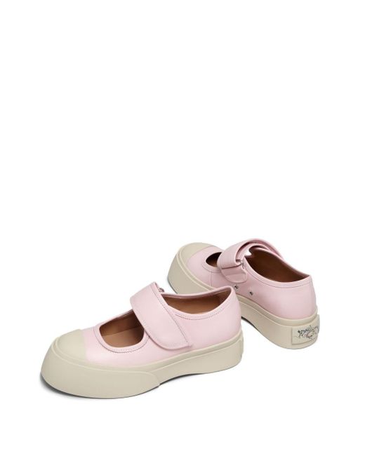 Mary Jane in pelle di Marni in Pink