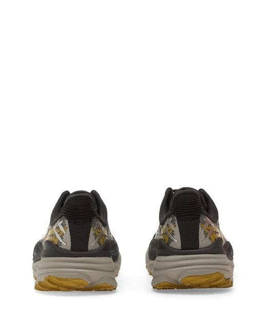 Hoka One One Black Stinson 7 Logo Print Sneakers for men