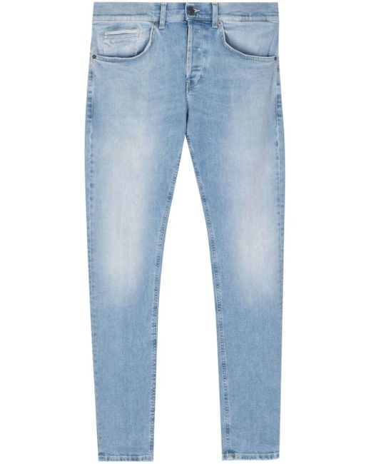 Dondup Ausgeblichene George Skinny-Jeans in Blue für Herren