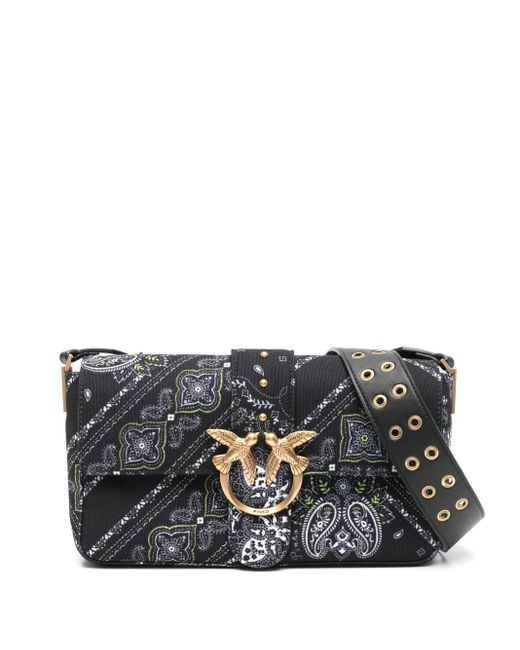 Pinko ペイズリー ショルダーバッグ Black