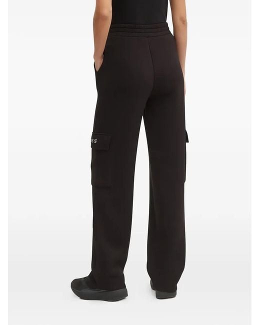 Guess Black Cargo-Pocket Trousers
