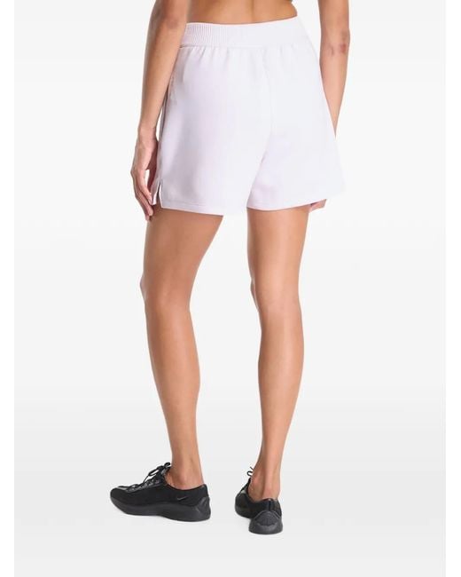 Nike White High-Waisted Shorts