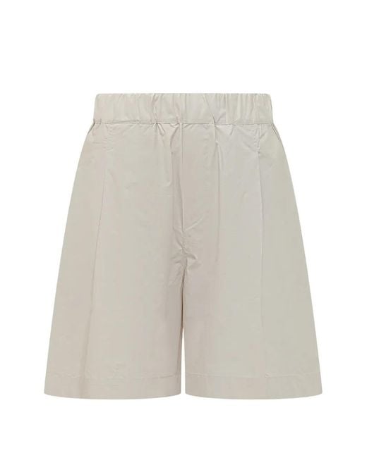 A PAPER KID White Logo-Patch Shorts for men