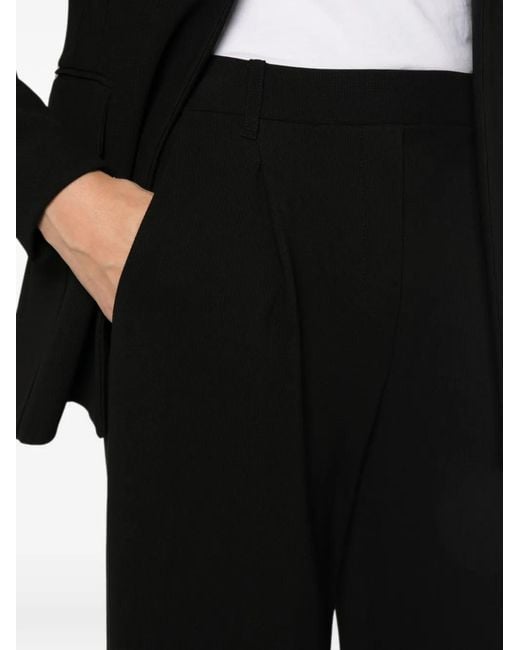 Patrizia Pepe Black Pleated Palazzo Pants