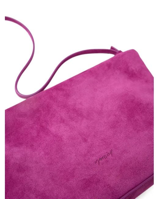 Marsèll Purple Dipi Suede Clutch Bag