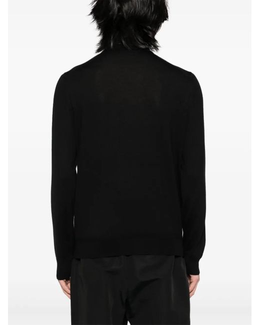 Tom Ford Black Knitted Polo Shirt for men
