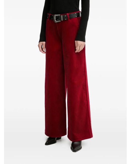 Filippa K Red Corduroy Trousers