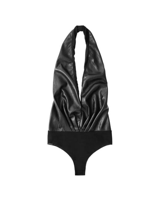 ANDAMANE Black Zendaya Halterneck Bodysuit