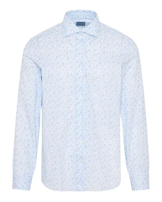 Camisa estampada Barba Napoli de hombre de color Blue