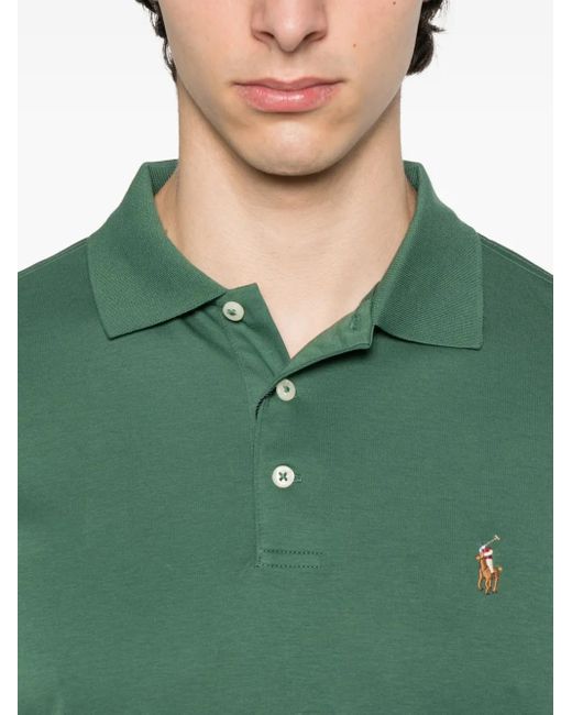 Polo Ralph Lauren Green Embroidered Polo Shirt for men