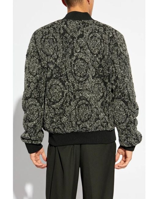 Versace La Coupe Des Dieux Omkeerbaar Bomberjack in het Gray voor heren