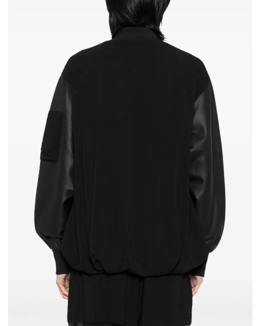 Thom Krom Black Matmix Bomber Jacket