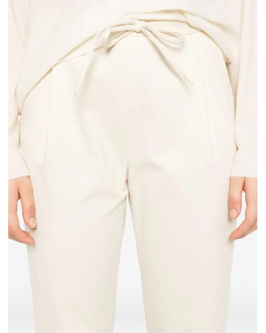 Fabiana Filippi ドローストリング パンツ White