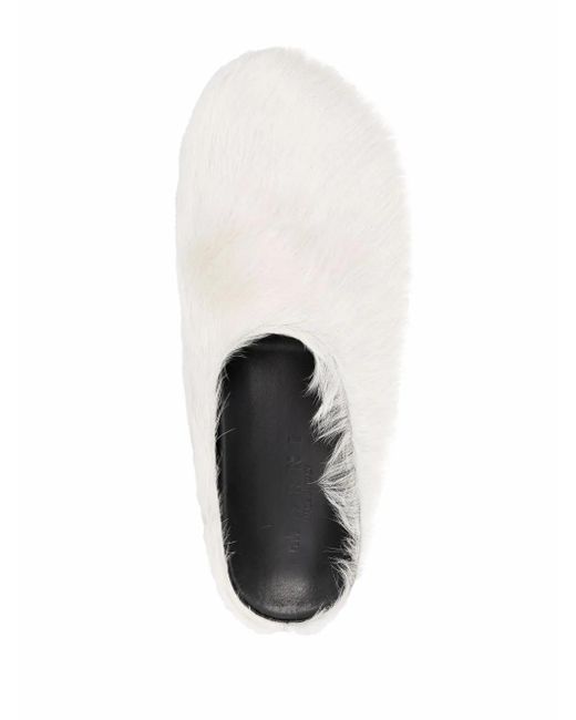 Marni Fussbett Sabot Slipper in White für Herren