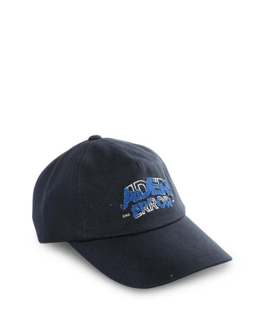 Adererror Blue Logo-Print Hat