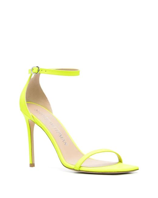 Stuart Weitzman Yellow Nudistsong Open-Toe Sandals