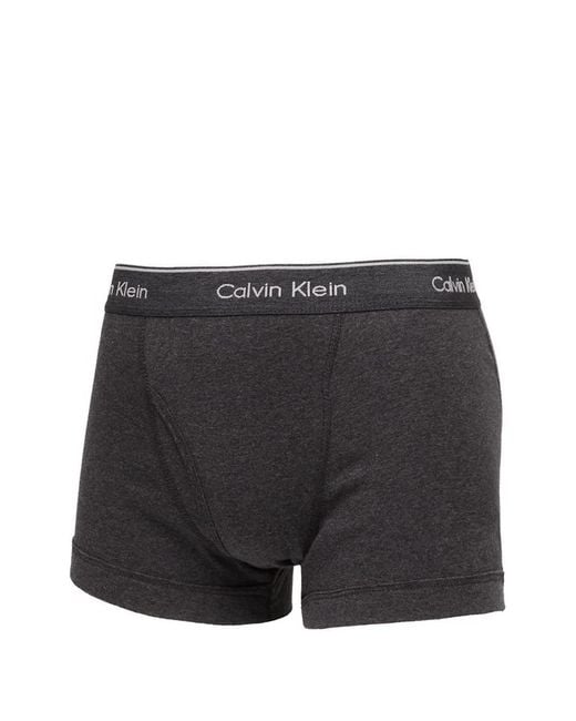 Calvin Klein Purple Logo-Waistband Trunks (Set Of Three) for men