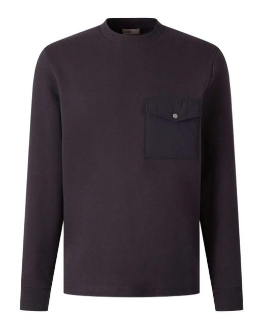 Jersey con bolsillo de parche Herno de hombre de color Blue