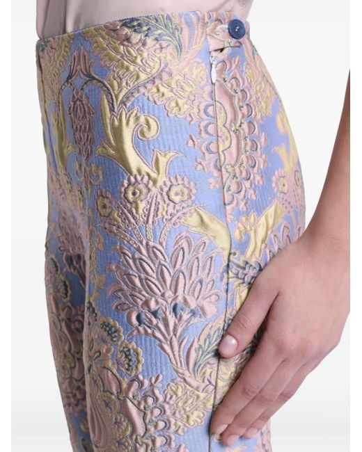 Etro フローラル パンツ Gray