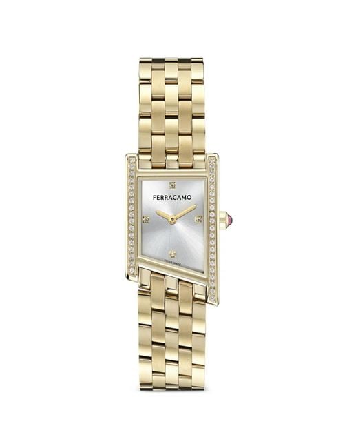 Ferragamo Metallic Asymetrique 22Mm Watch
