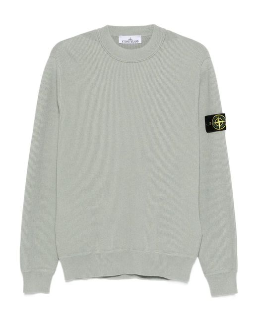 Stone Island メンズ グレー クルーネック セーター 【公式通販】