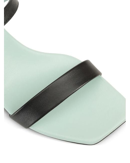 Sergio Rossi White Bitt Strap Sandals